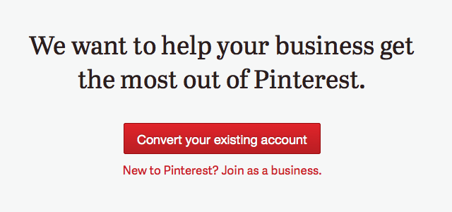 Pinterest Reslease Business Pages