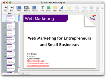 Keynote1_1 Web Marketing Keynote Presentation