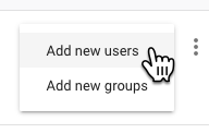 Add new users to Google Analtyics