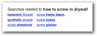 Google's Related Searches Google's Related Searches