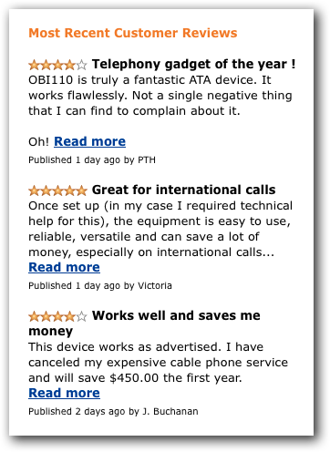 Amazon Reviews Amazon Reviews
