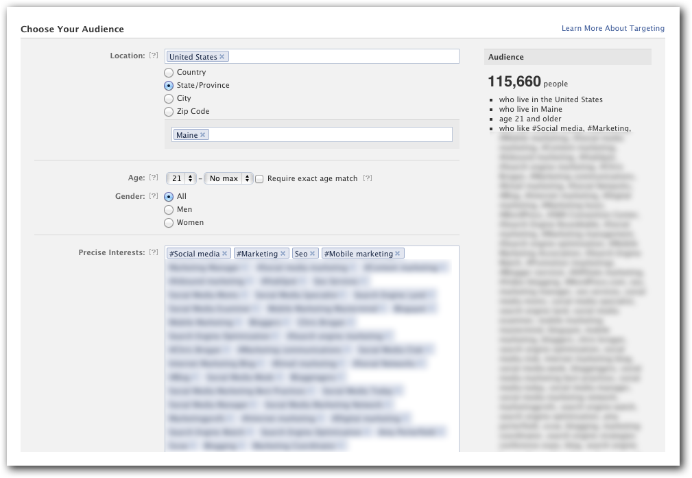 Target Your Facebook Ads