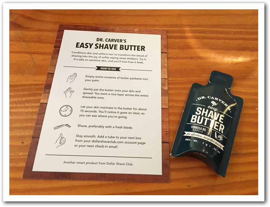 Dollar Shave Club Butter