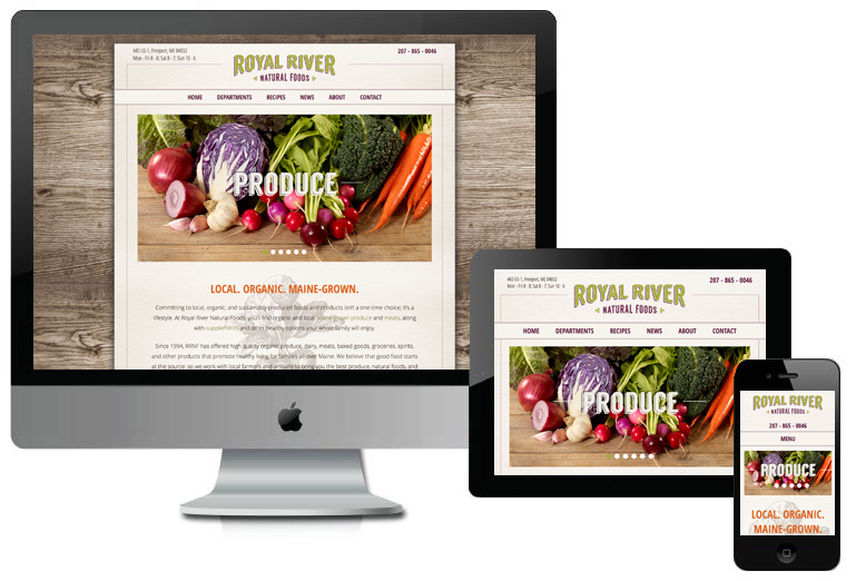 Royal River Natural Foods Custom WordPress Website