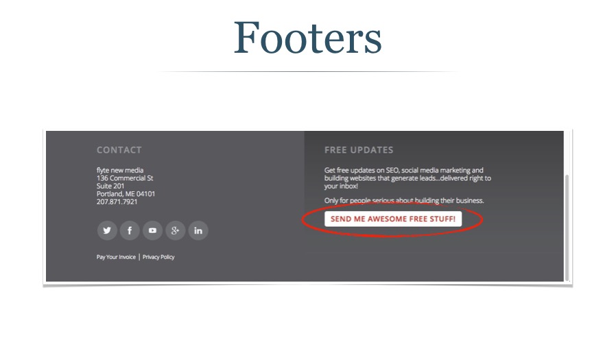 Email Signup in Website Footer