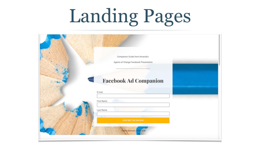 Create Special Landing Pages for Email Signups
